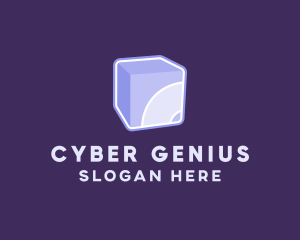 3D Purple Cube Technology logo