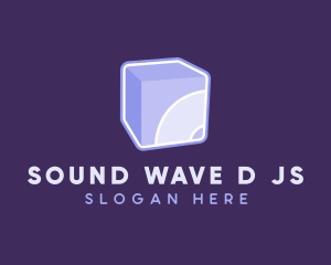 3D Purple Cube Technology logo design