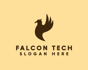 Wild Falcon Bird logo