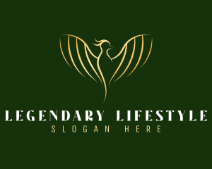 Elegant Flying Phoenix  logo