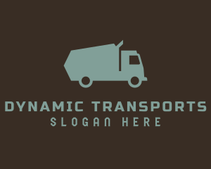 Dump Truck Transportation logo design