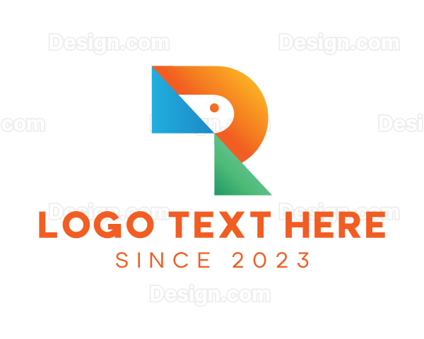 Colorful Industrial R Logo