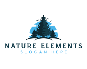 Pine Tree Nature logo design