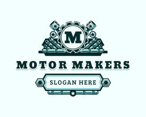 Auto Mechanic Engine Motor logo