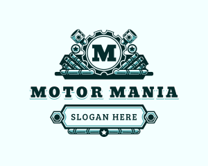 Auto Mechanic Engine logo design