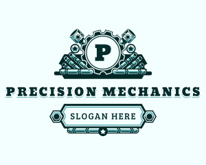 Auto Mechanic Engine logo design