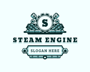 Auto Mechanic Engine logo design