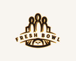 Bowling Bowl Pin logo design