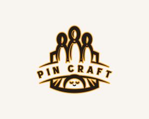 Bowling Bowl Pin logo design