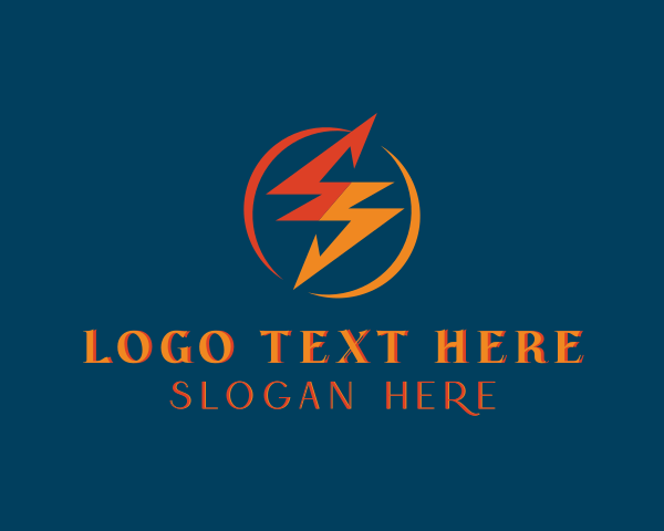 Lightning Bolt logo example 4