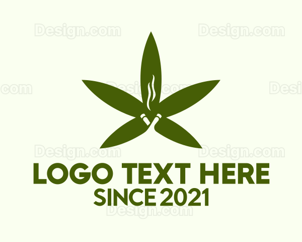 Organic Cannabis Smoke Logo