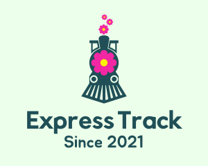 Flower Train Locomotive logo