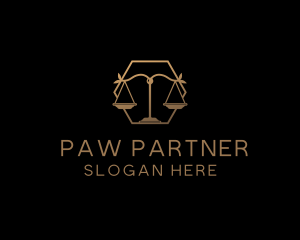 Law Firm Scale logo design