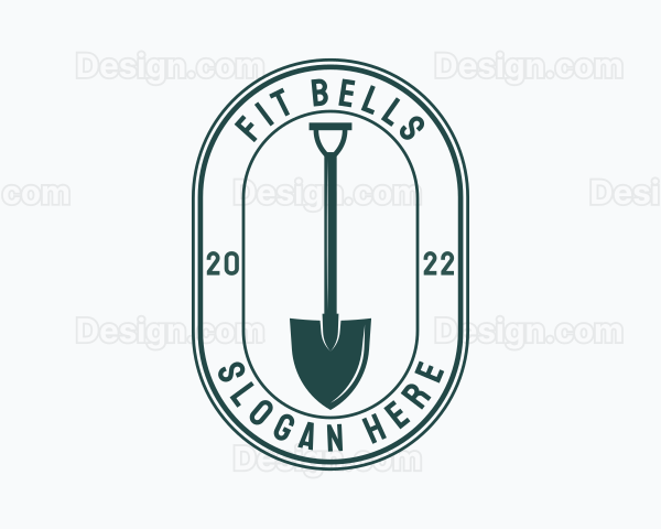 Gardener Shovel Tool Logo