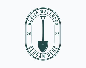 Gardener Shovel Tool Logo