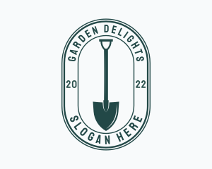 Gardener Shovel Tool logo design