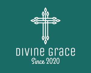 Elegant Christian Cross  logo