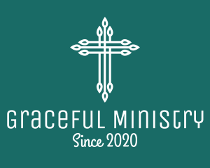 Elegant Christian Cross  logo