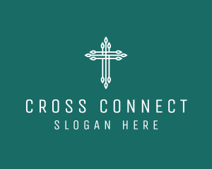 Elegant Christian Cross  logo design