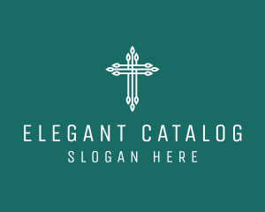 Elegant Christian Cross  logo design