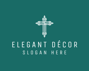 Elegant Christian Cross  logo design