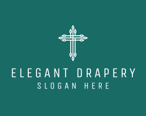 Elegant Christian Cross  logo design