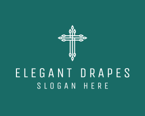 Elegant Christian Cross  logo design