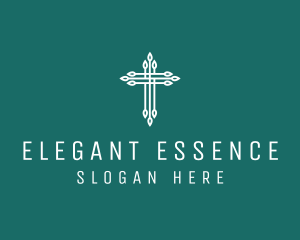 Elegant Christian Cross  logo design