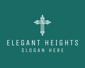 Elegant Christian Cross  logo design