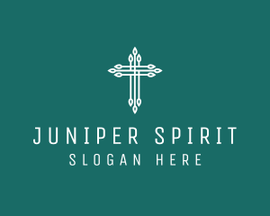 Elegant Christian Cross  logo design