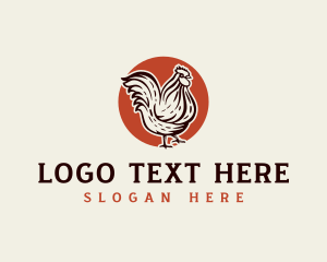 Poultry Chicken Farmer Logo