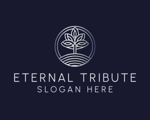 Metallic Tree Memorial Park logo design