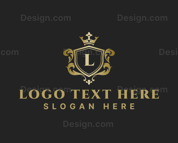 Luxury Ornate Crown Crest Logo