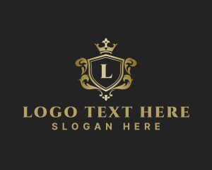 Luxury Ornate Crown Crest Logo