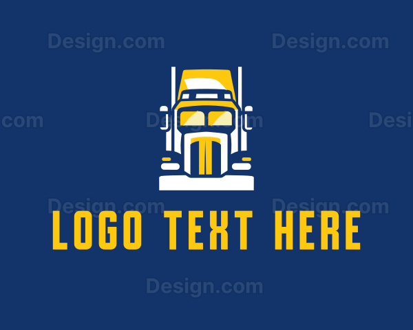 Trailer Truck Cargo Logo