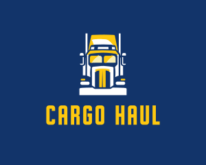 Trailer Truck Cargo  logo design