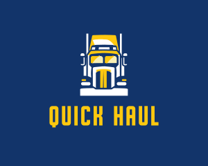 Trailer Truck Cargo  logo design