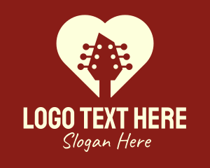 Guitar Romantic Heart logo