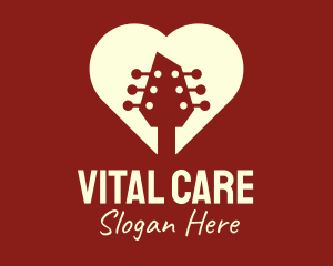 Guitar Romantic Heart logo