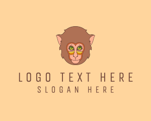 Monkey Head Character logo