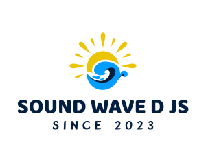 Summer Wave Surfing logo design