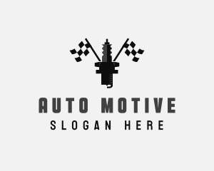 Spark Plug Automotive logo design