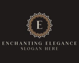 Elegant Floral Jewelry Ornament logo design