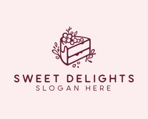 Sweet Wedding Cake  logo design