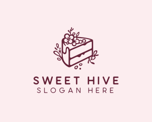 Sweet Wedding Cake  logo design