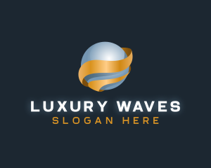 Deluxe Wave Sphere logo design