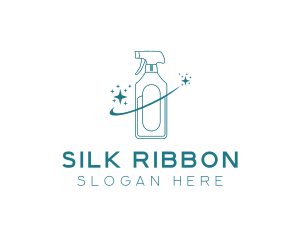 Cleaning Bottle Spray logo design