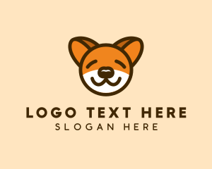 Cute Sleeping Dog logo