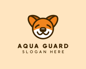 Cute Sleeping Dog Logo