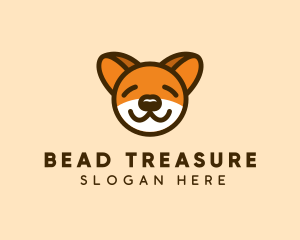 Cute Sleeping Dog Logo